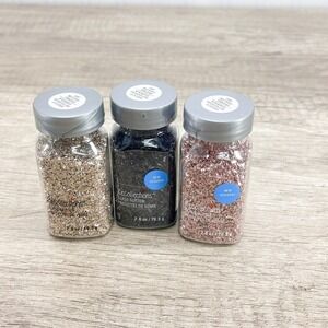 Recollections Glass Glitter 2.8 oz,  Vintage Gold, Black, Rose Gold Glitter